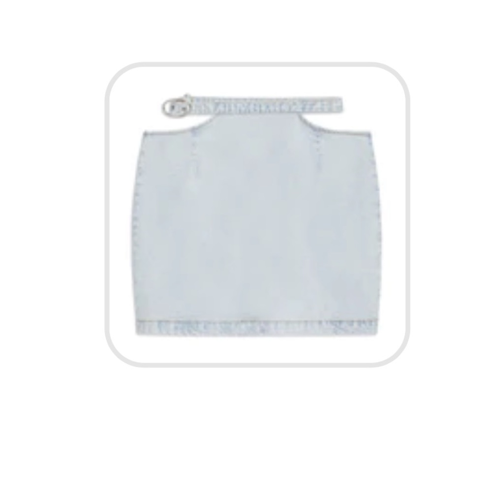 Cut Out Indigo Comfort Skirt - Super Light